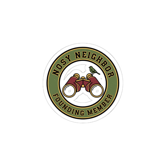Nosy Neighbor Binoculars Kiss-Cut Stickers — Retro Wildlife Country Core | Flipped Stitch