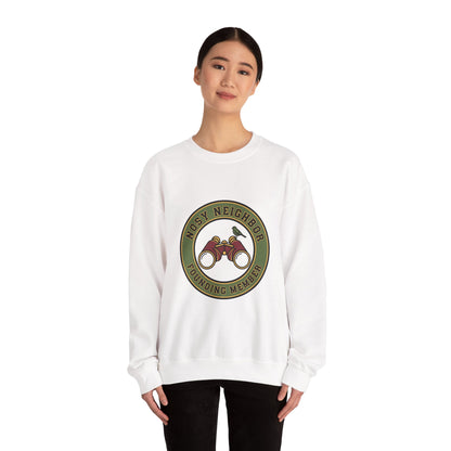 Nostalgic Binoculars Crewneck Sweatshirt — Grandpa Core Retro Wildlife | Flipped Stitch