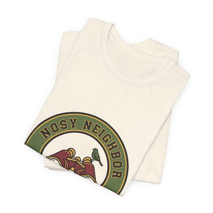 Nosy Neighbor Binoculars Tee — Retro Fishing Shirt | Vintage Wildlife Tee | Flipped Stitch