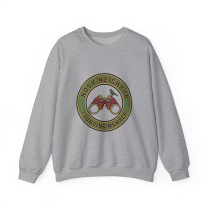 Nostalgic Binoculars Crewneck Sweatshirt — Grandpa Core Retro Wildlife | Flipped Stitch