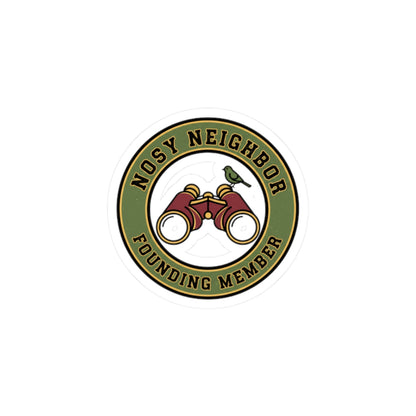 Nosy Neighbor Binoculars Kiss-Cut Stickers — Retro Wildlife Country Core | Flipped Stitch