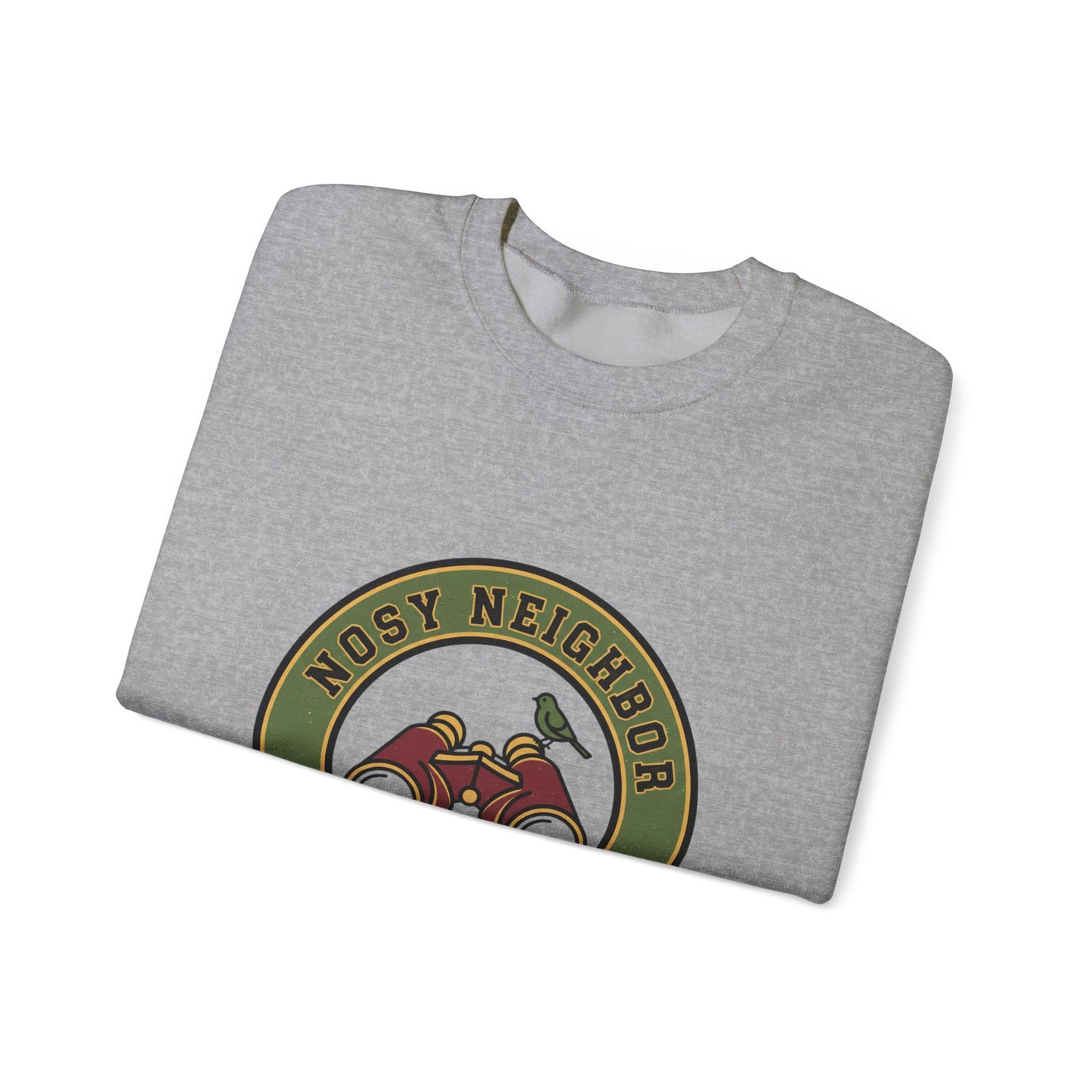 Nostalgic Binoculars Crewneck Sweatshirt — Grandpa Core Retro Wildlife | Flipped Stitch