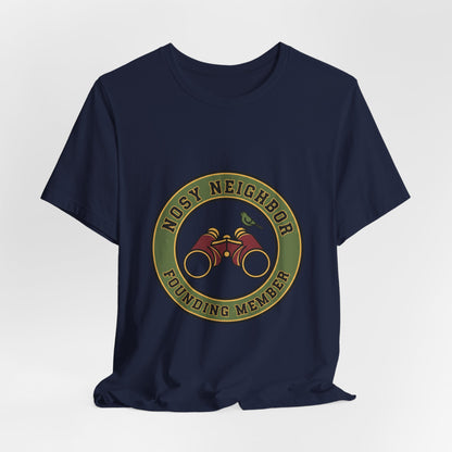 Nosy Neighbor Binoculars Tee — Retro Fishing Shirt | Vintage Wildlife Tee | Flipped Stitch
