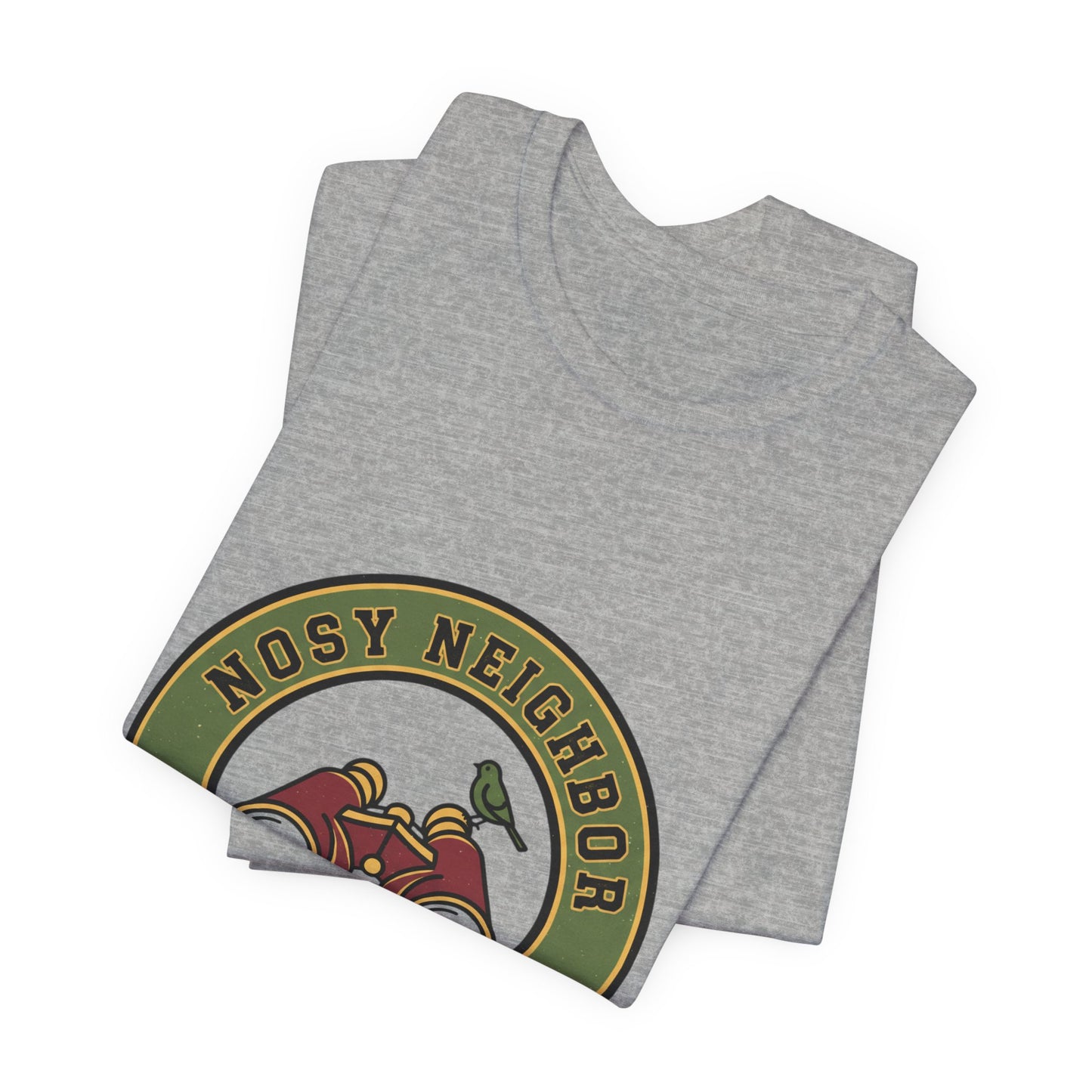 Nosy Neighbor Binoculars Tee — Retro Fishing Shirt | Vintage Wildlife Tee | Flipped Stitch