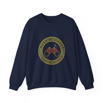 Nostalgic Binoculars Crewneck Sweatshirt — Grandpa Core Retro Wildlife | Flipped Stitch