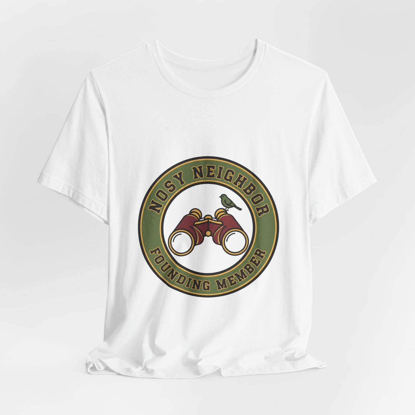 Nosy Neighbor Binoculars Tee — Retro Fishing Shirt | Vintage Wildlife Tee | Flipped Stitch