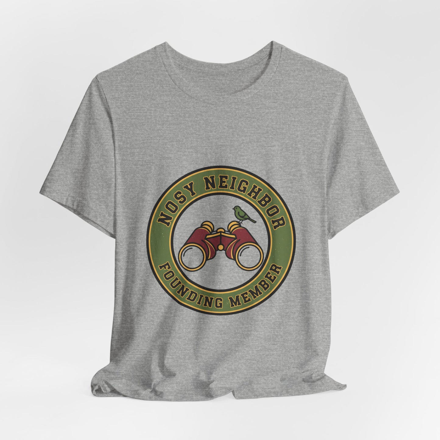 Nosy Neighbor Binoculars Tee — Retro Fishing Shirt | Vintage Wildlife Tee | Flipped Stitch