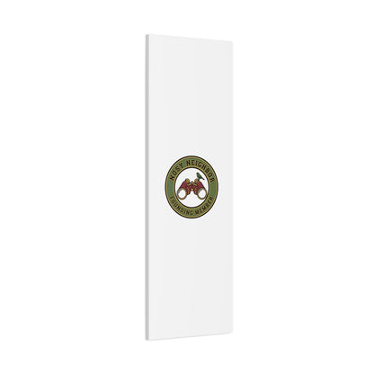 Nosy Neighbor Binoculars Logo Canvas — Retro Birding Art | Grandpa Core Country Core | Flipped Stitch