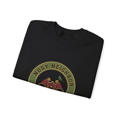 Nostalgic Binoculars Crewneck Sweatshirt — Grandpa Core Retro Wildlife | Flipped Stitch