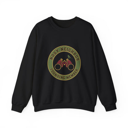 Nostalgic Binoculars Crewneck Sweatshirt — Grandpa Core Retro Wildlife | Flipped Stitch