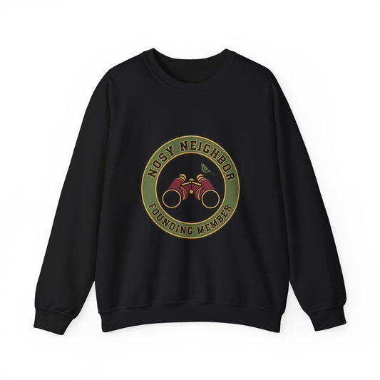 Nostalgic Binoculars Crewneck Sweatshirt — Grandpa Core Retro Wildlife | Flipped Stitch