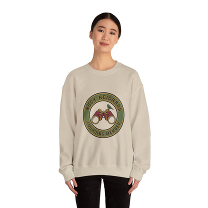 Nostalgic Binoculars Crewneck Sweatshirt — Grandpa Core Retro Wildlife | Flipped Stitch