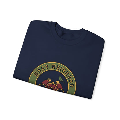 Nostalgic Binoculars Crewneck Sweatshirt — Grandpa Core Retro Wildlife | Flipped Stitch