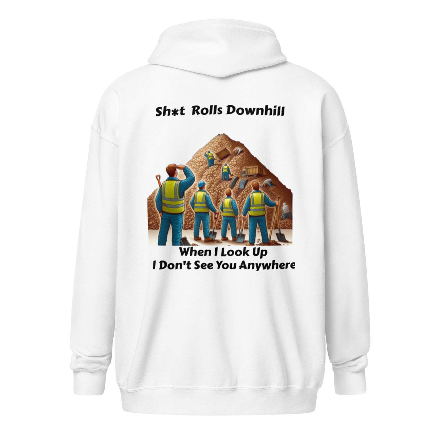 Zero Compromise Full Zip Hoodie — Oversized Unisex Premium Hoodie | Flipped Stitch Canadian Hoodie Brand