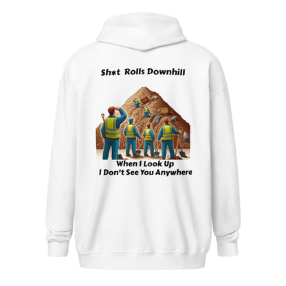 Zero Compromise Full Zip Hoodie — Oversized Unisex Premium Hoodie | Flipped Stitch Canadian Hoodie Brand